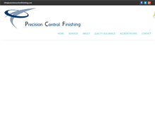 Tablet Screenshot of precisioncontrolfinishing.com